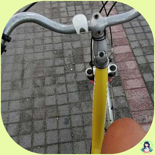 Mijn gele huurfiets op Kos